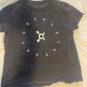 Lululemon Orange Theory cropped short sleeve tshirt